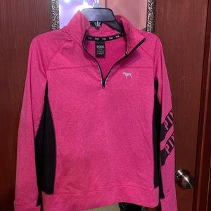 Pink quarter zip